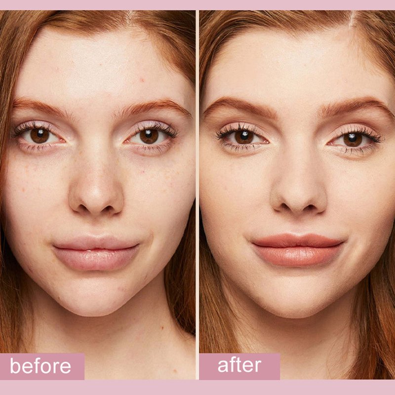 Кожа до и после Primer Pore Eraser Stick